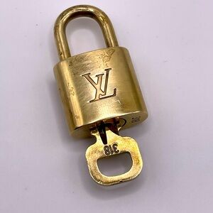 100% Authentic and pre loved Louis Vuitton - Gold Lock and Key set - #318